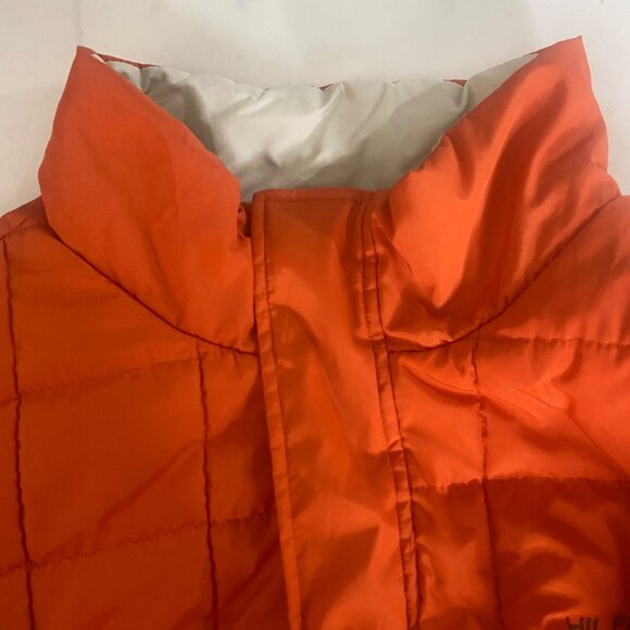 Vtg Tommy Hilfiger Reversible Puffer Jacket Mens XL Beige & Orange Outdoor Utili - Picture 11 of 16